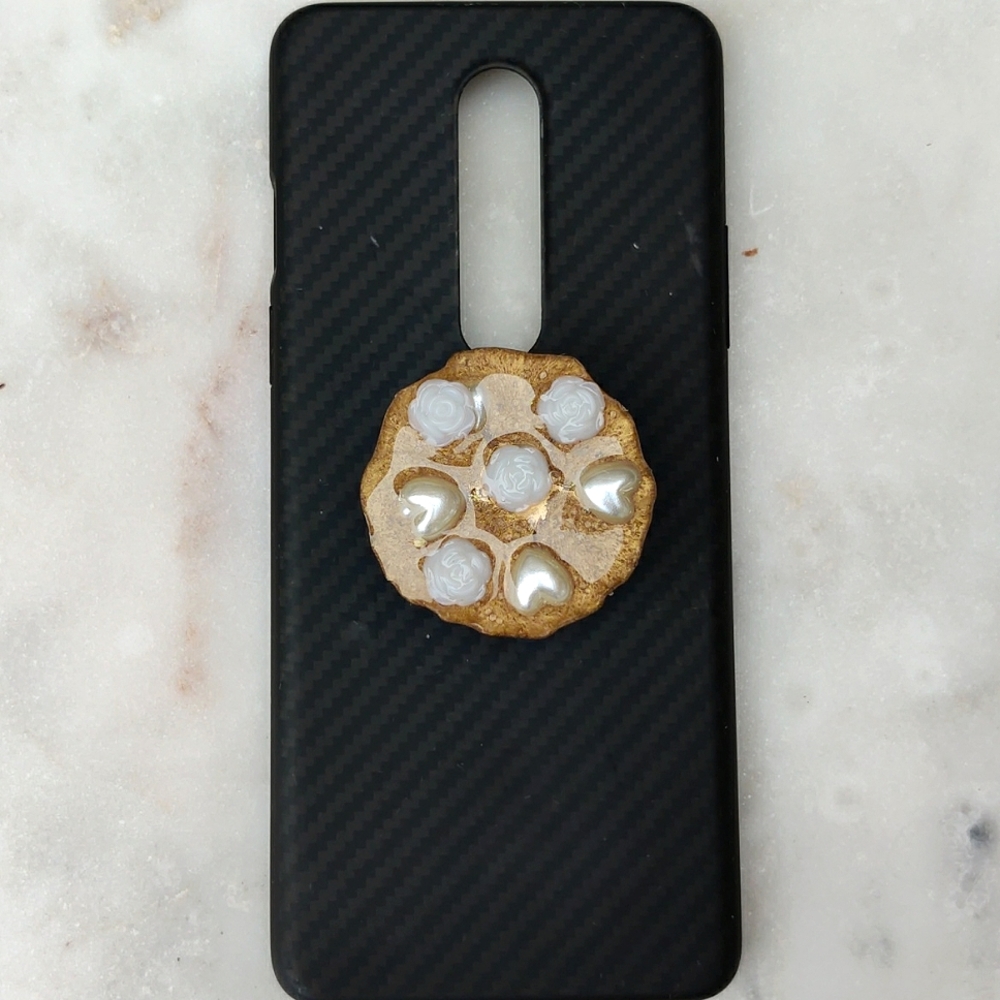 Handmade Embellished Resin Phone Grip